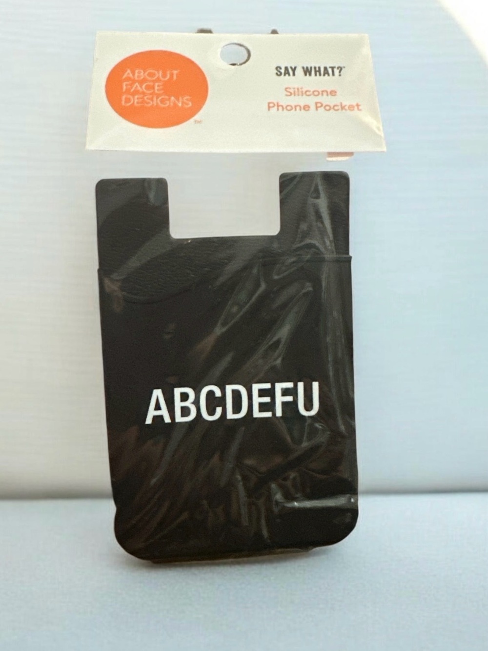 Black Silicone Phone Pocket - ABCDEFU
1350